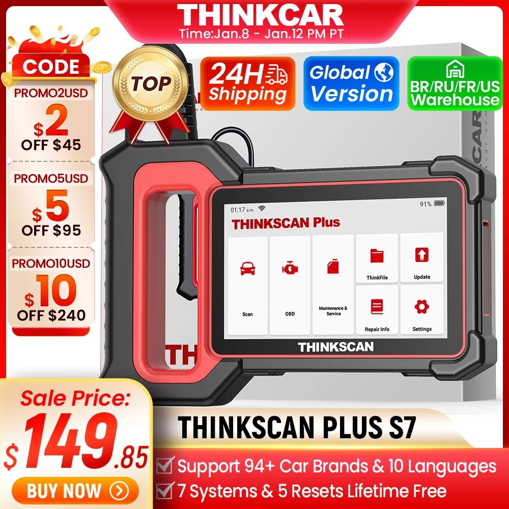 THINKCAR Thinkscan Plus S7 ְ ڵ ĳ, OBD2 ĳ,  ڵ ڵ , DIY ڵ  , 5  